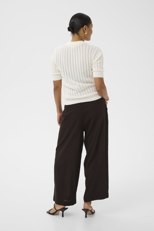KAMilia Cropped Wide Pants Black Coffee