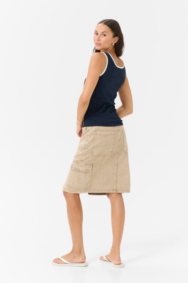 KACarna Contrast Top Midnight Marine