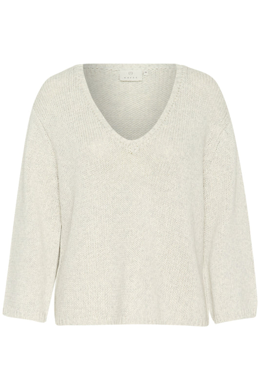 KAGerdi V-Neck Pullover Turtledove Melange