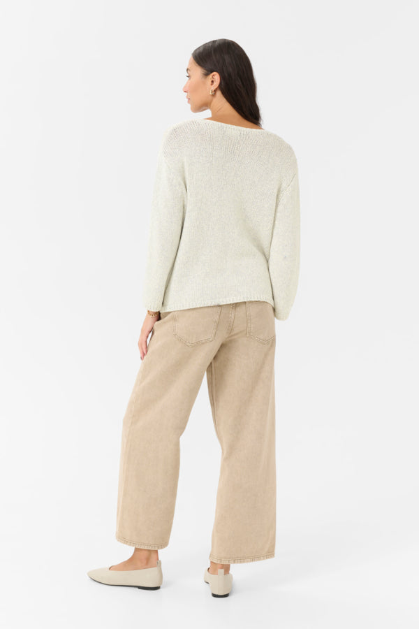 KAGerdi V-Neck Pullover Turtledove Melange