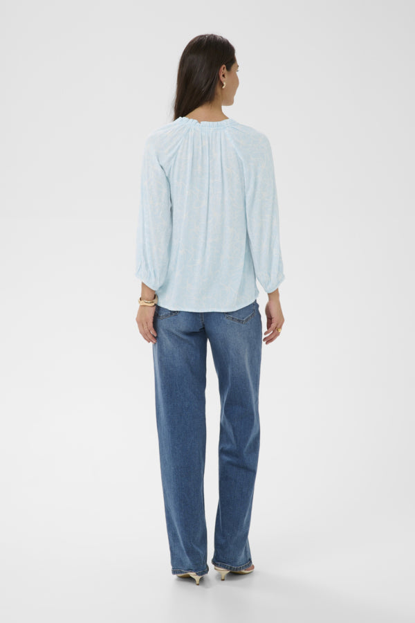 KATine Amber Blouse Nantucket Breeze