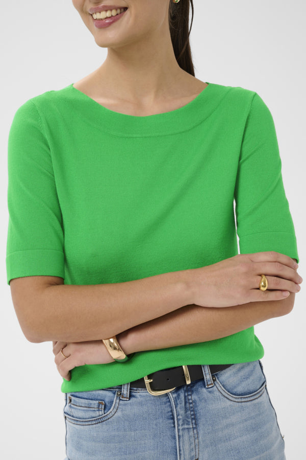 KALizza Boatneck Pullover Bright Green