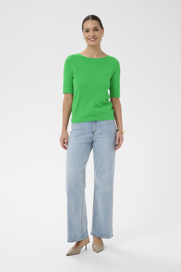KALizza Boatneck Pullover Bright Green