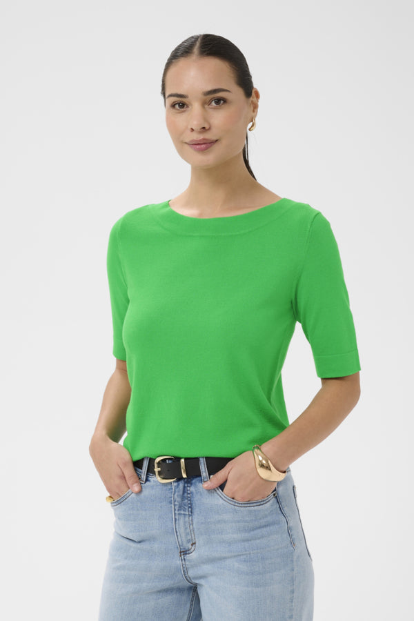 KALizza Boatneck Pullover Bright Green