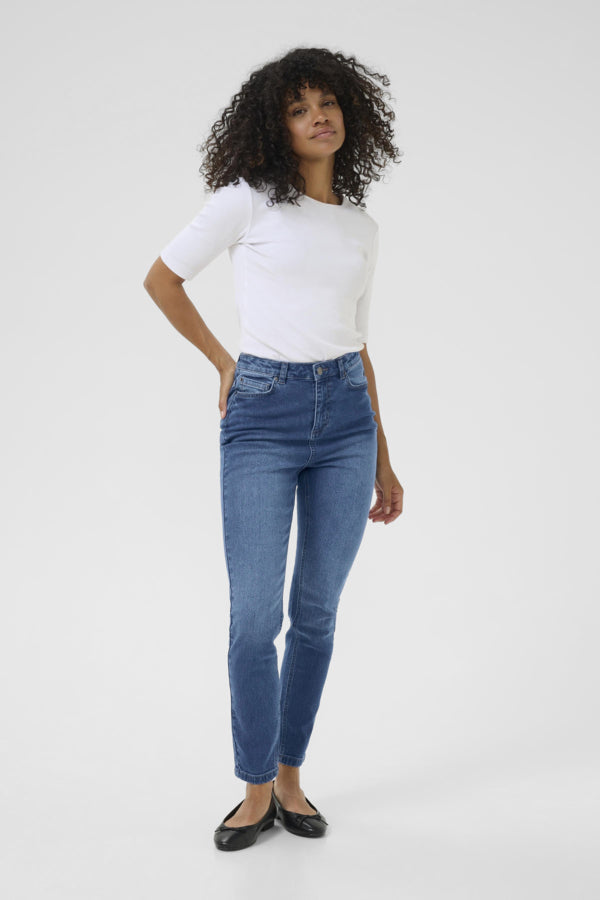 KAWillow HW Slim Fit Jeans Mdeium Blue