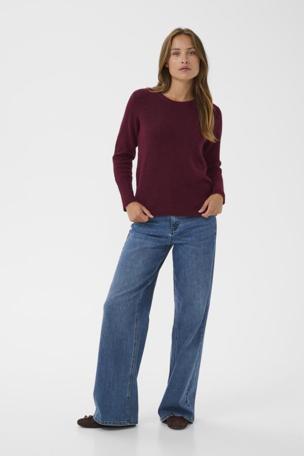 KANiel Crew Neck Pullover Windsor Wine