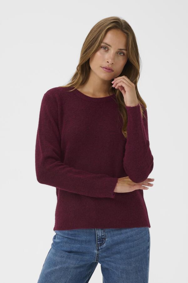 KANiel Crew Neck Pullover Windsor Wine