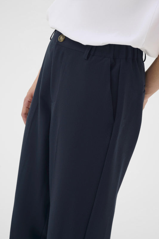 KAHeather Cropped Pants Midnight Marine
