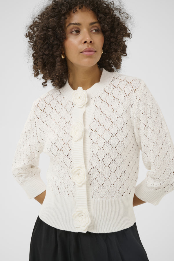KAKatherine Knit Cardigan Chalk