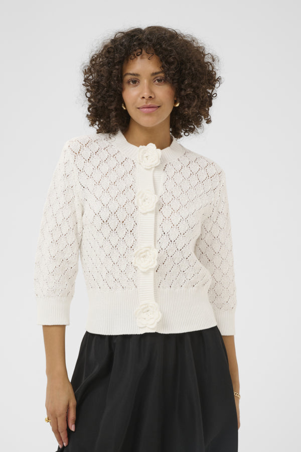 KAKatherine Knit Cardigan Chalk
