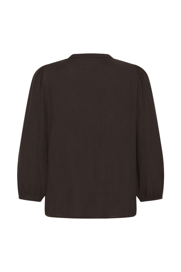 KAMilia 3/4 SL Blouse Black Coffee