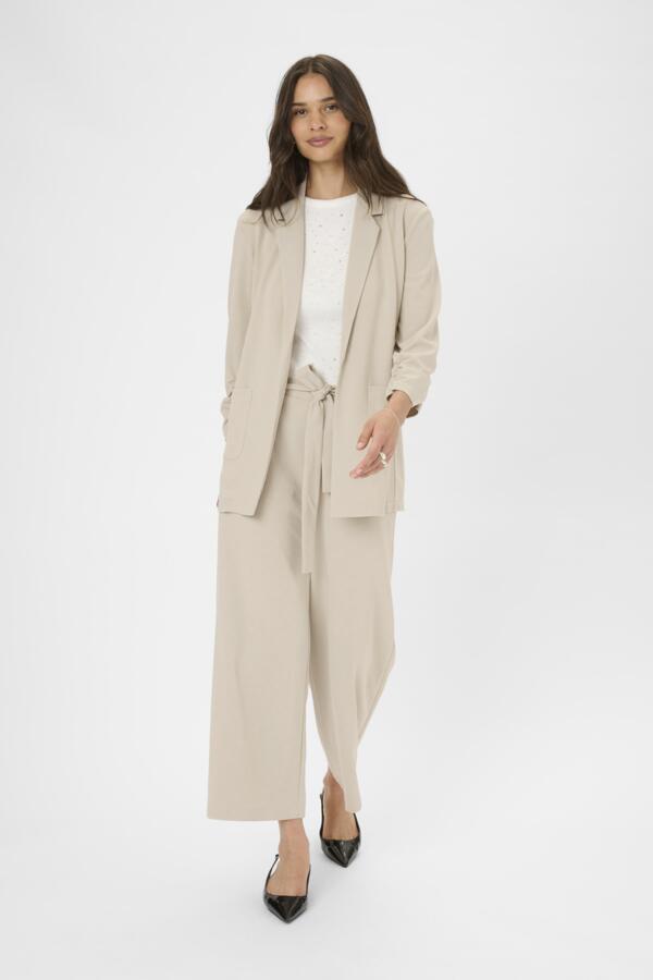 KAPheobe 3/4 Sleeve Blazer Feather Gray