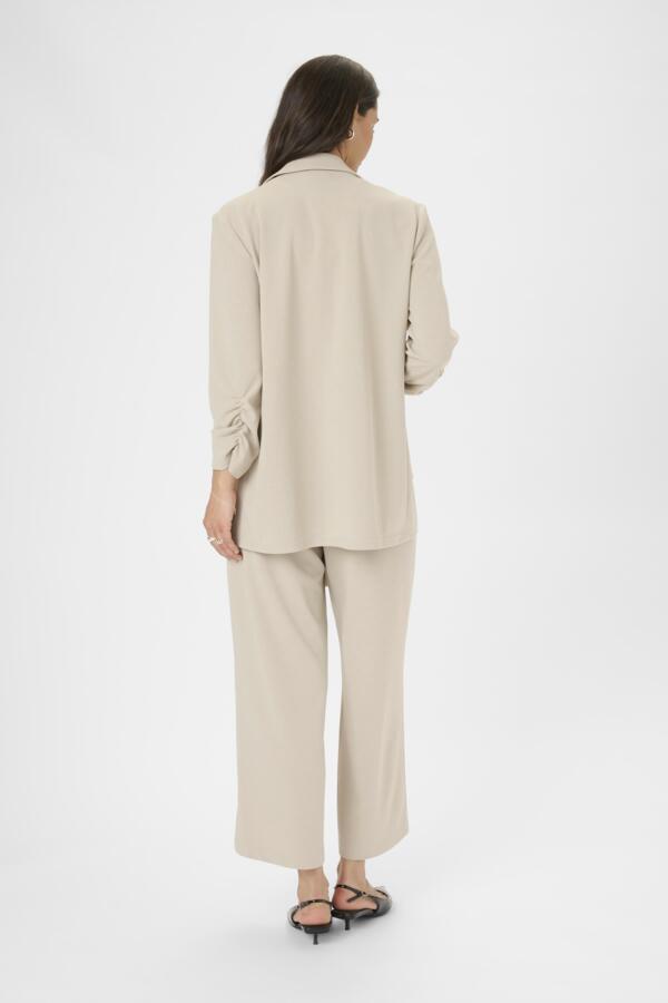 KAPheobe 3/4 Sleeve Blazer Feather Gray