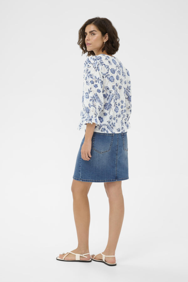 KALuisa Blouse Chalk Midnight