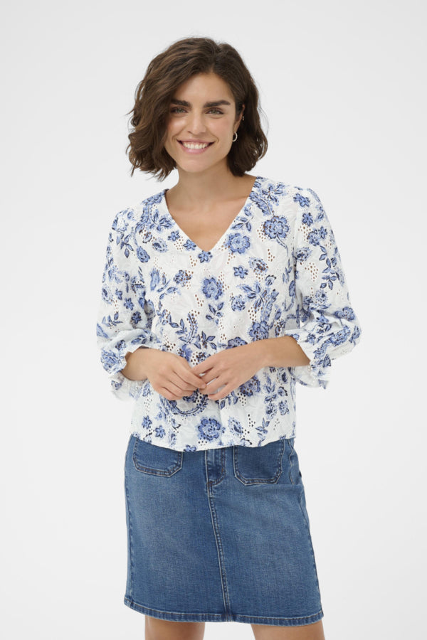 KALuisa Blouse Chalk Midnight
