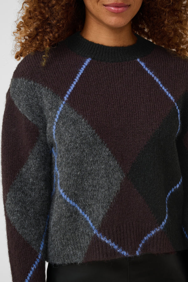 KAGrith Knit Pullover Dark Grey Melange