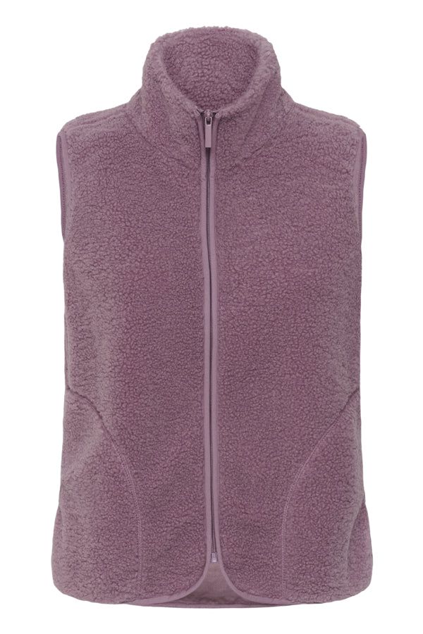KAAlly Fleece Vest Mauve Shadows