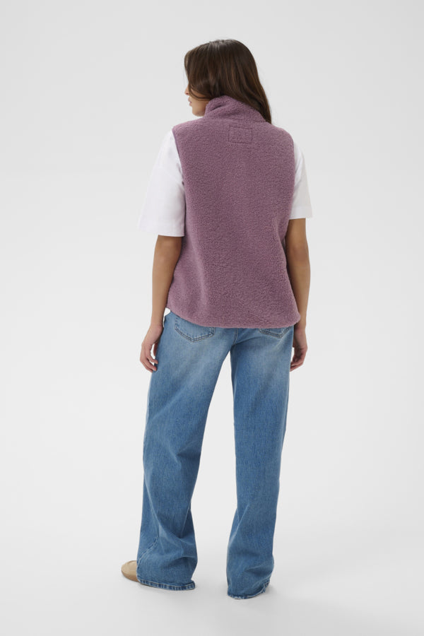 KAAlly Fleece Vest Mauve Shadows
