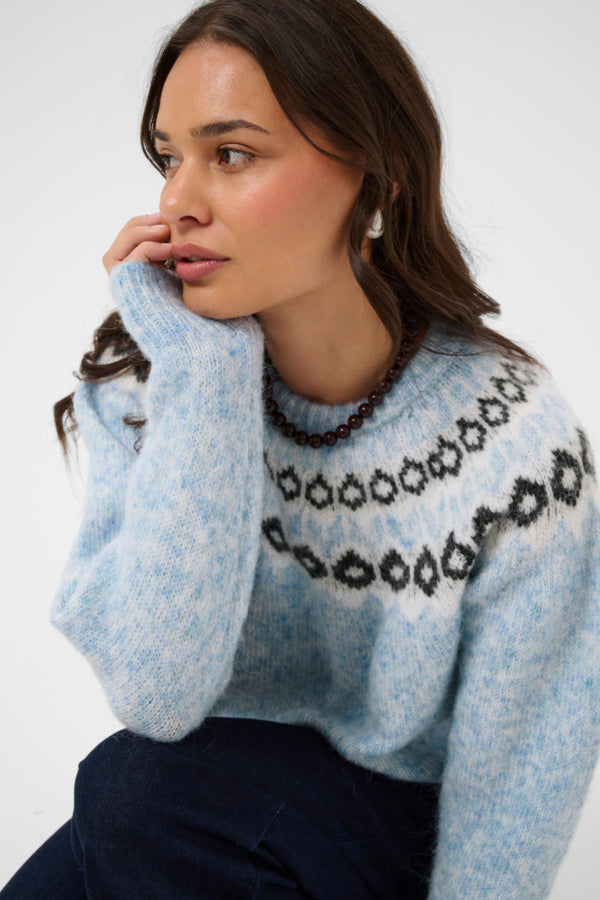 KABerta Pullover Blue Melange