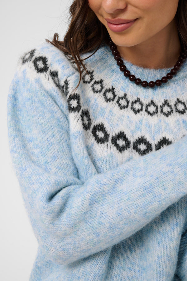 KABerta Pullover Blue Melange