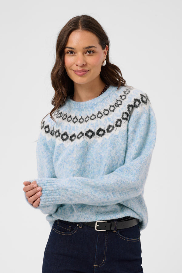 KABerta Pullover Blue Melange