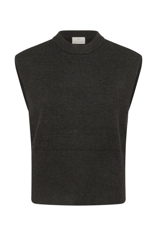 KABarbara Knit Vest Dark Grey