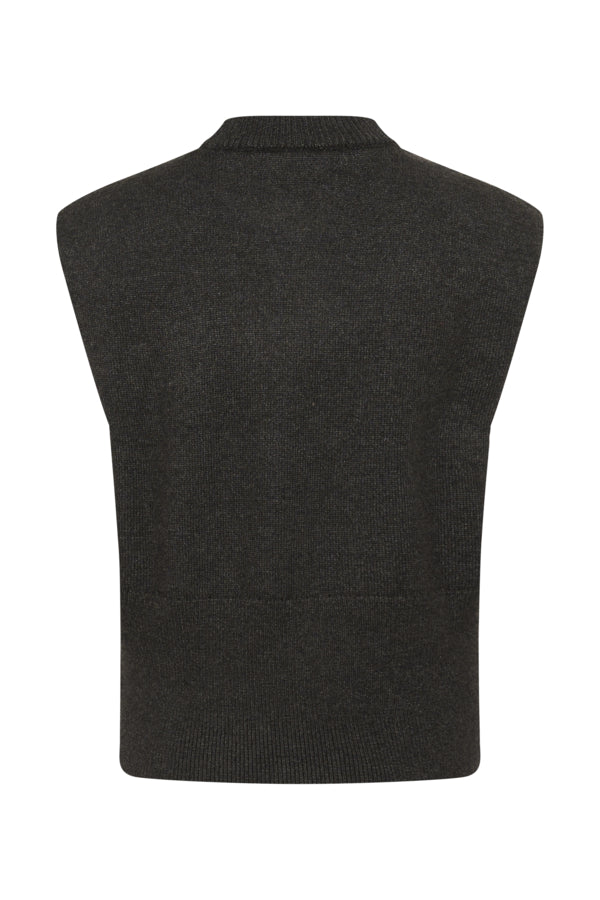 KABarbara Knit Vest Dark Grey