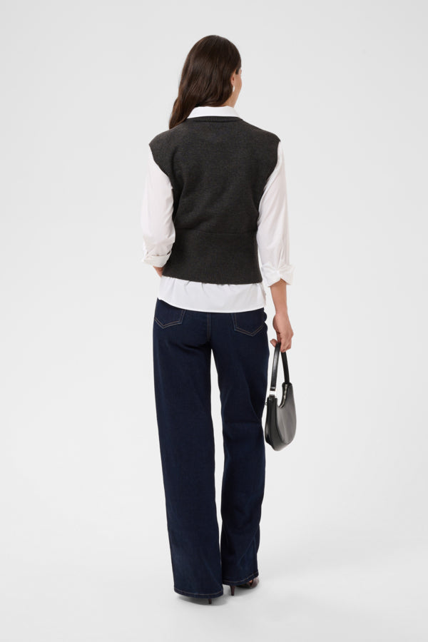KABarbara Knit Vest Dark Grey