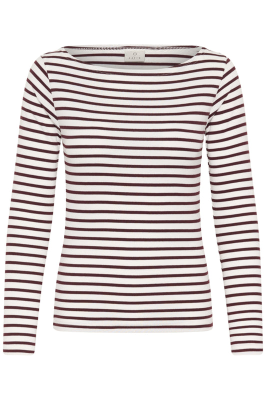 KALiddy LS Boatneck T-Shirt Chalk Fudge