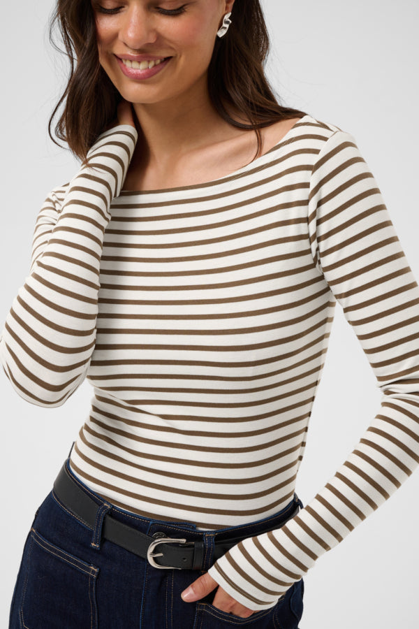 KALiddy LS Boatneck T-Shirt Chalk Carafe