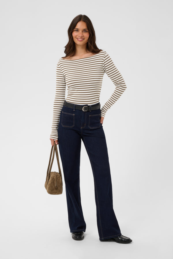 KALiddy LS Boatneck T-Shirt Chalk Carafe