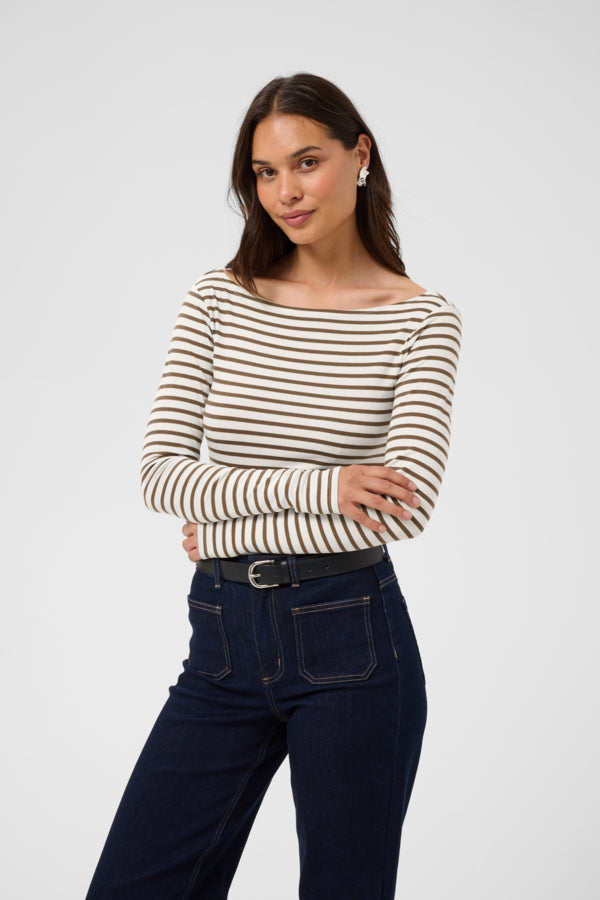 KALiddy LS Boatneck T-Shirt Chalk Carafe