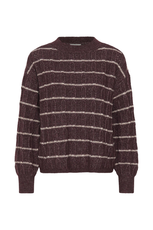 KASirens Striped Pullover Fudge