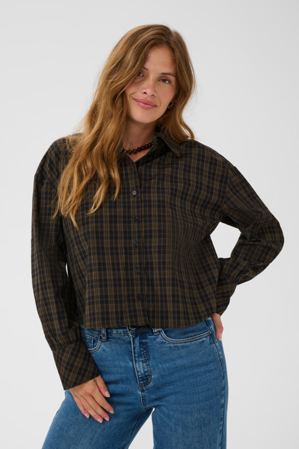 KAHelie Check Shirt Black