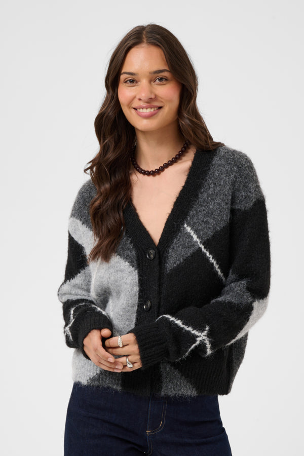 KUGrith Cardigan Grey Melange