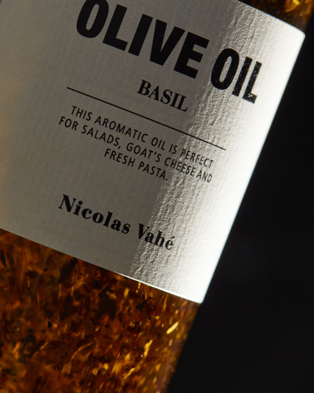Olive oil with basil