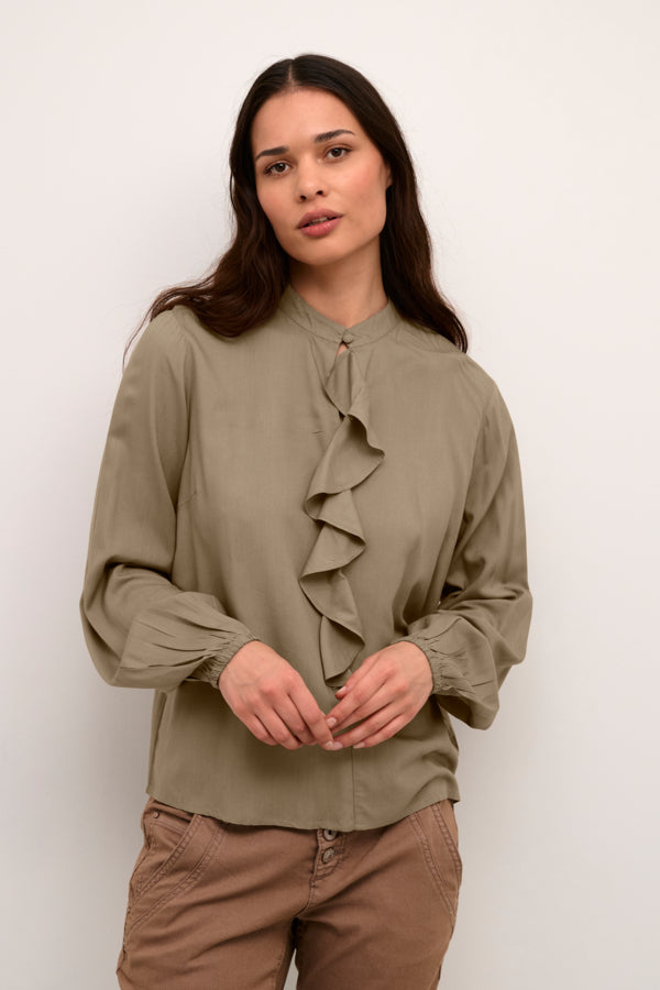 CRTiah Flounce Blouse Mountain Trail