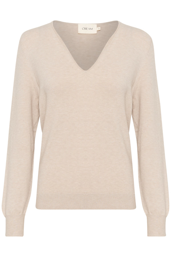 CRDela Knit Pullover Oat Melange