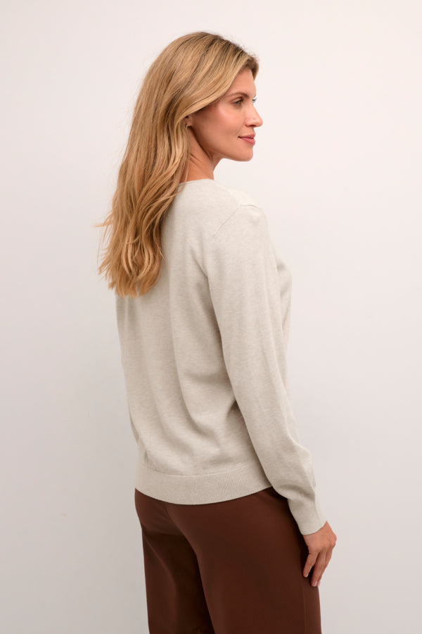 CRDela Knit Pullover Oat Melange