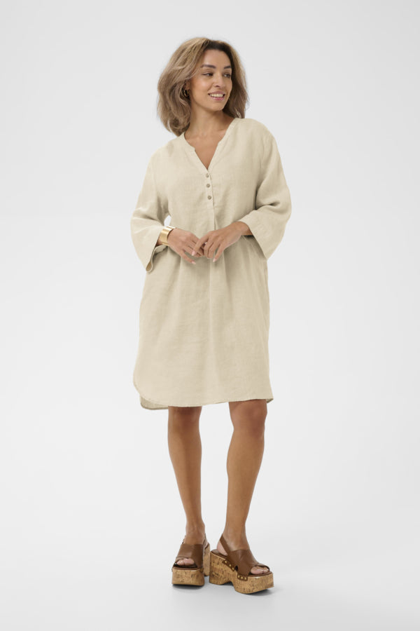 CRBellis Caftan Short Dress Crispy Sand
