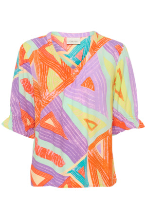 CRGia Blouse Geometric Print