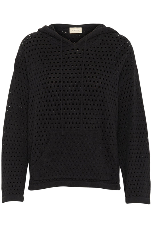 CRWilow Knit Hoodie Pitch Black
