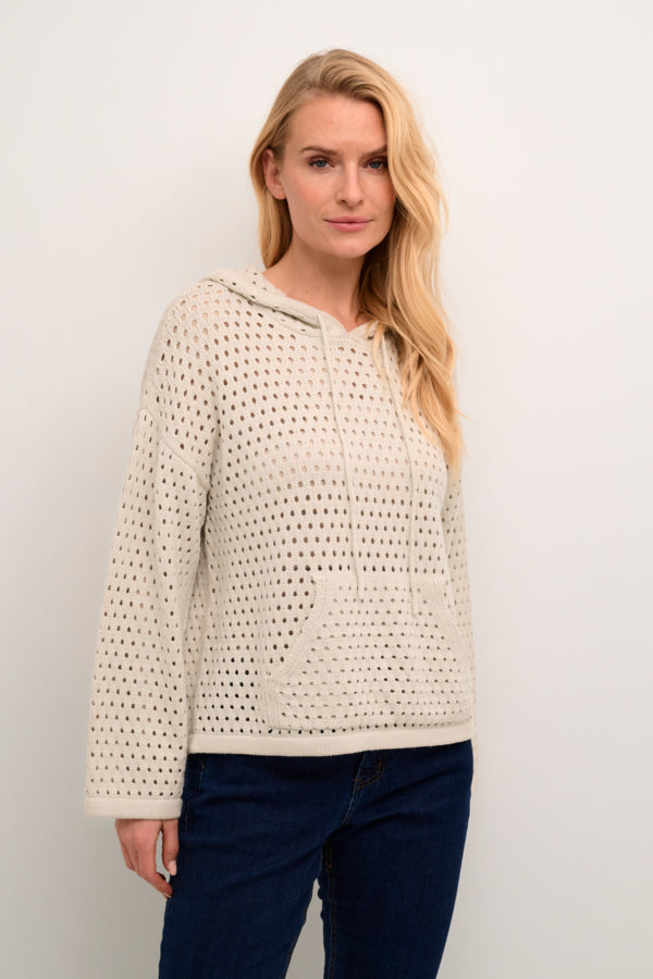 CRWilow Knit Hoodie Ancient Scroll