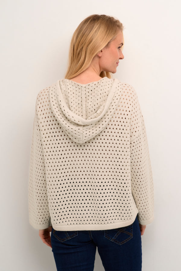 CRWilow Knit Hoodie Ancient Scroll