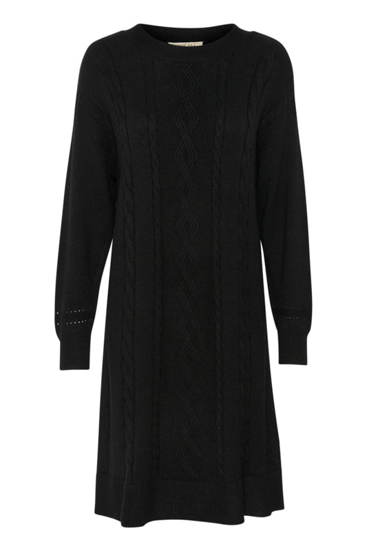 CRDela Knit Dress Pitch Black