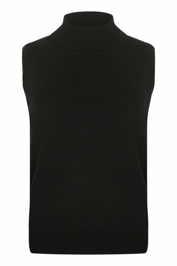 CRVillea Knit Vest Pitch Black