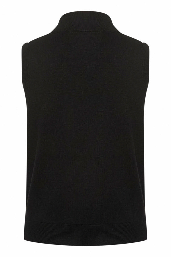 CRVillea Knit Vest Pitch Black