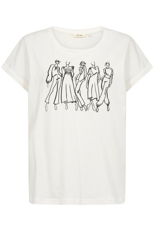 CRRigga T-Shirt Black Model Sketch