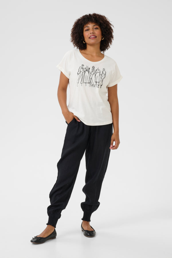 CRRigga T-Shirt Black Model Sketch