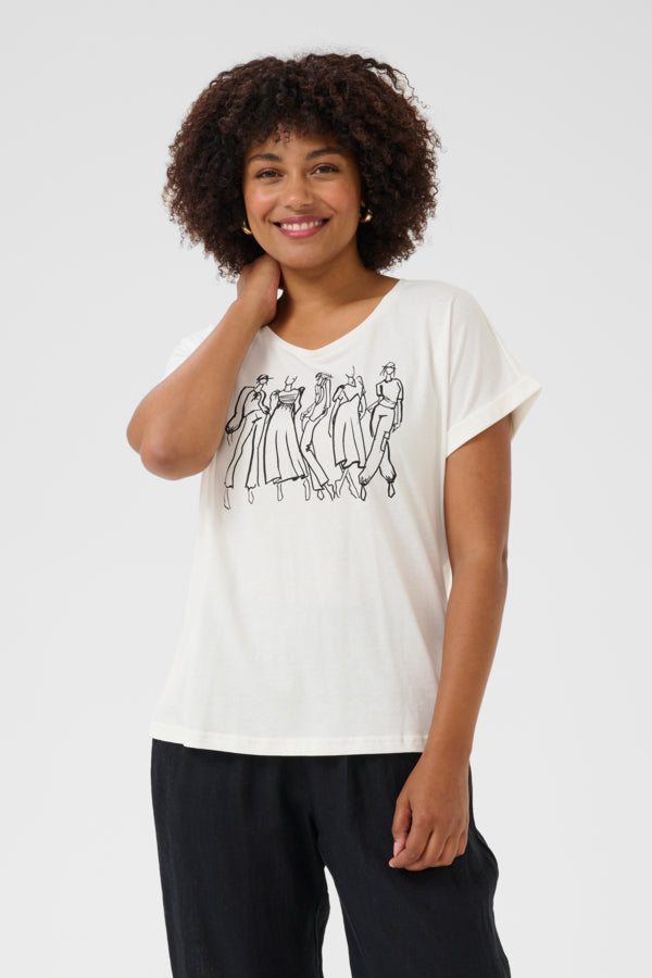 CRRigga T-Shirt Black Model Sketch